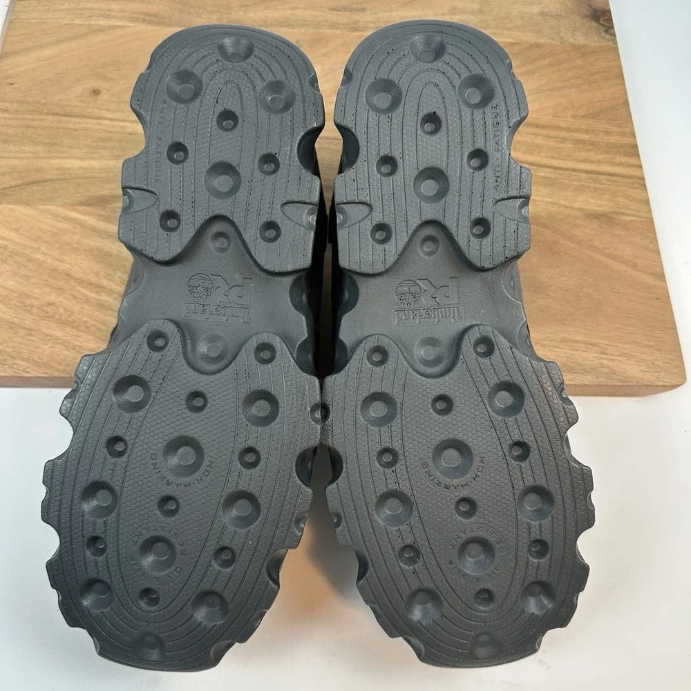 New Mens Timberland Pro Powertrain Gray Oxford Alloy Safety Toe Shoes Sz 8‎ W